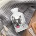 Cartoon Bulldog Hot Water Bottle - Plush Bed Warmer for Adults & Kids | 26.5x15.3cm | International Shipping - Buy Online on GoSupps.com