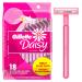 Gillette Venus Daisy Classic Disposable Razors for Women, 18 Count, Hair Removal for Women Venus Daisy (18ct)
