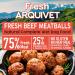 ARQUIVET Fresh Beef Meatballs - Cans of beef sweet potato and carrot meatballs - Pack of 6 units x 400g - Wet Food for Dogs All Breeds - Buy Online on GoSupps.com