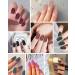 LADYING 8 Packs Acrylic Matte Press on Nails Kit - Medium Length Ballerina False Nail Set with Glue and File - Buy Online on GoSupps.com
