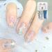 Pearl White Glitter Nail Polish Set Holographic Bule 2 in 1 Quick Dry Varnish Polish Set Silver Shimmer Mermaid Shell No Need Cure Nail Gel Long Lasting Cute DIY Nail Art at Home Gift for Girls - Buy Online on GoSupps.com
