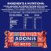 Adonis Pecan Hazelnut & Cocoa Keto Bars (16x35g) - Vegan & Keto-Friendly Snack - 100% Natural, Gluten-Free, Low Sugar & Calorie - Ideal for Keto Diet - Buy Online on GoSupps.com
