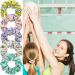 12-Piece Volleyball Sport Hair Scrunchies - Silk Satin Elastic Hair Ties for Players - Multicolor Volleyball Team Gifts - Buy Online on GoSupps.com