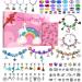 Charm Bracelet Making Kit  Gionlion 150 Pcs Jewelry Making Supplies Including European Beads Charm Pendants Snake Chains  Unicorn Gifts Set for Teen Girls Arts and Crafts for Kids Ages 5 6 7 8 9 10-12
