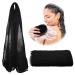 Adeton African Net Sponge Authentic Black Owned Exfoliating Body Scrubber Long Net Sponge Body Exfoliator Sapo Shower Bath Accessories Back Foot Scalp Scrub Flat Dead Skin Remover (Black)