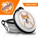 Akita Portable Folding Dog Bowl with Carabiners - Lightweight & Unique Accessory for Walks - Buy Online on GoSupps.com