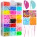 Hair Rubber Bands for Hair (28 Colors  2240Pcs)  Colorful Small Elastic Hair Ties with Hair Tie Cutter  Topsy Pony Tail Hair Tool for Toddlers Baby Girls Kids Hair Accessories Style A
