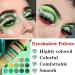 QIUFSSE 15-Color Green Eyeshadow Palette - Highly Pigmented Matte & Glitter Shades for Long-Lasting, Blendable Makeup - Perfect for Women, Christmas, Halloween - Buy Online on GoSupps.com