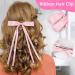 6 Pack Bow Hair Clips for Women Girls Pink White Black Ribbon Hair Bows Elegant Tassel Hair Bow Clips Barrettes Hair Accessories for Girls Teens - Buy Online on GoSupps.com