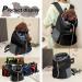 Dog Carrier Backpack for Small Medium Sized Dogs Rucksack Skylight Design Lightweight Breathable Material Built-in Safeguard Buckle for Hiking Cycling 31 cm L x 22 cm W x 32 cm H Black - Buy Online on GoSupps.com