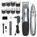 Wahl Groomsman Rechargeable Beard Trimmer Set for Mustache Light detail work and body grooming with the bonus WetDry battery Nose trimmer