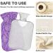 Naanle Purple Paisley Hot Water Bottle 1L Transparent Cover for Pain Relief & Therapy | Hand & Foot Warmer - Buy Online on GoSupps.com