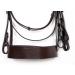 Aces Equine HUNTER BRIDLE BROWN WITH 2" NOSEBAND & 1" PLATED BROWBAND PREMIUM QUALITY (X-FULL) - Buy Online on GoSupps.com
