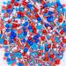 Sprinkletti - Stars and Stripes- 30g Cake Topper Sprinkles - Chocoballs Rods Balls Strands And Sugar Star Shapes - Edible Cake Decorations - Birthday Cake Sprinkles 30g Stars and Stripes - Buy Online on GoSupps.com