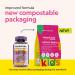 Herbaland Vegan Calcium Gummies for Kids | 90 Count | Sugar-free & Gluten-free | Calcium Phosphorus Vitamin D3 | Strawberry Banana Flavor | Compostable Pouch - Buy Online on GoSupps.com