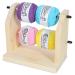 Olikraft Double Revolving Yarn Holder - Horizontal Yarn Spindle Feeder or Dispenser - Craft Supplies for Crochet and Knitting Wood