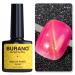 BURANO Cat Eye Gel Nail Polish 7.3ml Soak Off UV LED Glitter Magnetic Gel Nail Polish Holographic Cateye Gel Polish for Women DIY Home (MY21)