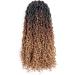 Toyotress Boho Bohemian Faux Locs Crochet Hair Extensions 18 Inches Curly Ends Black (OT30/27) - Buy Online on GoSupps.com