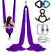 Orbsoul Aerial Silks + Yoga Hammock (Professional Grade) Includes Premium 100% Aerial Nylon Tricot Fabric Silks, Full Rigging Hardware and Easy Set-up Guide Crown Jewel