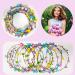 12 Pack LED Flower Headband Crown - Glow in The Dark Party Supplies for Kids, Girls, Women - Light Up Headdress for Halloween, Wedding, Birthday & Christmas - Buy Online on GoSupps.com