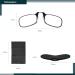 Noble Ultra Slim Reading Glasses 2 Pairs with Armless Design and Silicone Case Holder - Black 2.00 - Buy Online on GoSupps.com