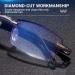 Teraise 4PCs Anti-Blue Light Reading Glasses - Fashionable Diamond Cutting Design for Men & Women | Quality Anti-Fatigue Computer Glasses 3.0x - 0802 Black - Buy Online on GoSupps.com