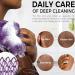 African skin smoothing peeling deep cleansing bath massage for arms legs feet neck and back daily care travel gym bathroom Lilac - Buy Online on GoSupps.com