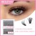 BELEVO 240 Individual Eyelashes Cluster Lashes Kit Natural D Curl Fluffy Lash Clusters DIY Eyelash Clusters Extensions at Home Reusable 30D+40D 11-16MM - Buy Online on GoSupps.com