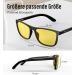 BloomoAK 99% Blue Light Blocking Gaming Glasses - Anti-Fatigue Yellow Tint Matte Black Rectangular Design for Screens & TV - Buy Online on GoSupps.com