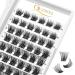 QUEWEL eyelash cluster 72 PCs cluster eyelash mix8-16mm DIY eyelash extension individual false eyelashes soft-not break for personal make-up use (quh-s017-Mix8-16mm) 1 piece (1 Pack) QUH-S017-MIX 8-16mm