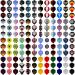 MAXMAU Dart Flights,144 pcs Standard Shape Professional Flight Feather Replacement Tails Wing for Steel Tip and Soft Tip Darts