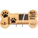 Emotiset Wooden Wall Hangers with 6 Hooks Customizable Dog & Pet Accessory Organizer with Chalkboard & Marker | Ideal for Animal Lovers - Buy Online on GoSupps.com