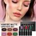  G n rique Goth Lipstick Set Dark Lip Color Matte Lipstick Pack Buildable Lightweight Formula Bold Pigment Finish Gift for Girlfriend Sister Makeup 4.2g Each Black 6pcs - Buy Online on GoSupps.com