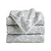 Great Bay Home 100% Cotton Jacquard Bathroom Towels. Absorbent Quick-Dry Plush Bath Towels. Cassie Collection (Hand Towel (4-Pack), White/Grey) Hand Towel (4-Pack) White / Grey