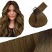 FSHINE injected tape in extensions real hair extensions 60cm ombre dark brown to light brown virgin hair adhesive extensions real hair 25gram 10 pieces #r3t8 5. Injected tape #r3-t8 60 cm
