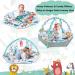 Bellababy 4-in-1 Tummy Time Mat: Baby Gym & Ball Pit with High Contrast Toys and Mirror for Sensory Development - Buy Online on GoSupps.com