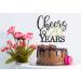 LOVENJOY Cheers to 20 Years Cake Toppers for Happy 20th Birthday Anniversary Cake Decorations Dual-Side Glitter Black and Gold - Buy Online on GoSupps.com
