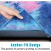 Ewedoos Non Slip Yoga Towel | Anchor Fit Corners | 100% Microfiber | Super Soft & Sweat Absorbent | Ideal for Hot Yoga, Pilates & Workout | Blue & Pink Tie Dye | 72 X 26 - Buy Online on GoSupps.com