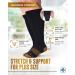 Doctor's Select Copper Plus Size Compression Socks - 20-30mmHg Extra Wide Calf - 2 Pairs for Swelling & Varicose Veins - Black 3X-Large - Comfortable Compression Socks for Men & Women - Buy Online on GoSupps.com