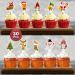 Christmas Cupcake Toppers | 30 Pcs Holiday Set | Xmas Santa Gingerbread Man Snowman Designs | Christmas Party Baking Decorations | Xmas Reindeer Gnome Elf plus Stocking Cake Toppers | By BASHOUT - Buy Online on GoSupps.com