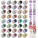 Moon Creations Pro Face & Body Makeup | 40 Colour Set | 36g | Professional Colour Paint Cake Pots for Face Painting | Face Paint For Kids Adults Fancy Dress Festivals Halloween 40 Colour Professional Kit