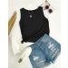 MIROL Women's Sleeveless Tank Top Tunic with Pocket - Black - Buy Online on GoSupps.com