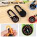 20 Pieces Colored Mini Carabiner Compass Keychain Set - Outdoor Hiking Camping Party Essentials - Buy Online on GoSupps.com