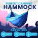 Utopia Home Camping Hammock Double & Single with Tree Straps Nylon Parachute Hammock for Outdoor, Travel & Hiking Large Blue/Light Blue - Buy Online on GoSupps.com