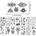 Konsait Temporary Tattoos (60 Sheets) for Adults & Kids - Waterproof Fake Black Tribal Body Art Stickers with Totem, Flower, Butterfly, Shark, Feather Designs - Buy Online on GoSupps.com