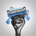 Gillette Fusion5 ProGlide Razor for Men + 4 Refill Blades - Precision Trimmer, Gift Set for Him/Dad - Buy Online on GoSupps.com