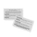 Professional Teeth Whitening Aftercare Instructions Cards | Package of 50 | Double Sided Size 2x3.5 inch Business Card | Cosmetic Dentistry Gray with Teeth Design