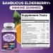 Elderberry Gummies Immune Support Daily Support for Kids and Adults* with Sambucus Elderberry Zinc Vitamin C D3 B6 B12 Plus - Dietary Supplement - 140 Count 140 Gummies (Pack of 2) - Buy Online on GoSupps.com