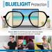 Buy 4SHADES Blue Light Blocking Glasses - Stylish Round Frames for Men & Women | Reduce Eye Strain for Gaming & Screen Use | Midnight Noir - Buy Online on GoSupps.com