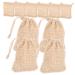 Didiseaon 30 Pcs Net Exfoliating Bath Soap Soap Storage Bathing Soap Pouch Ramie